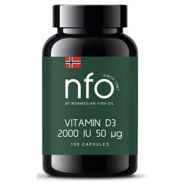 Norwegian Fish Oil Витамин Д3 капсулы 2000 МЕ 250 мг 100 шт.