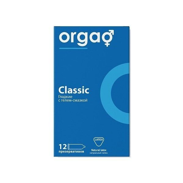 Презервативы Orgao гладкие прозрачные 12 шт.