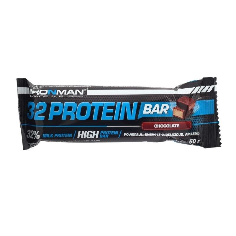 Батончик протеиновый Айронмен (IronMan) 32 Protein Bar шоколад 50 г