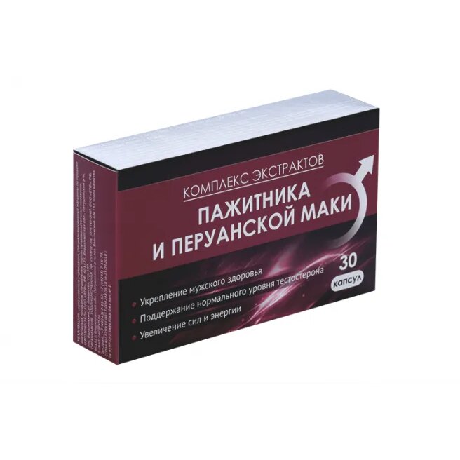 Комплекс экстрактов пажитника и перуанской маки капсулы 505 мг 30 шт.