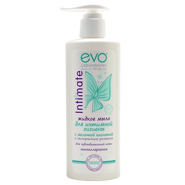 Жидкое мыло для интимной гигиены EVO для чувствительной кожи с ромашкой 200 мл