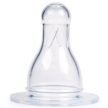 Соска для бутылочки силиконовая р.М (для молока, соков)