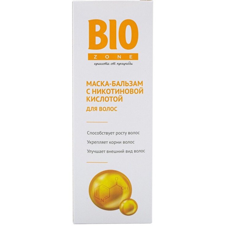 Маска-бальзам Биозон (BioZone) для роста волос никотиновая 150 мл