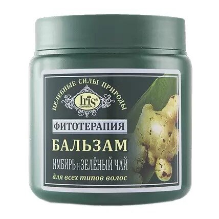 Бальзам для для всех типов волос Iris фитотерапия Имбирь и зеленый чай 500 мл