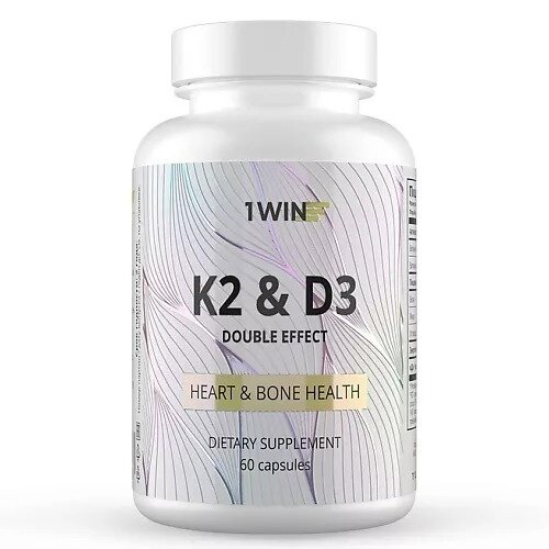 Витамин Д3 и К2 дабл эффект 1WIN капсулы 60 шт.