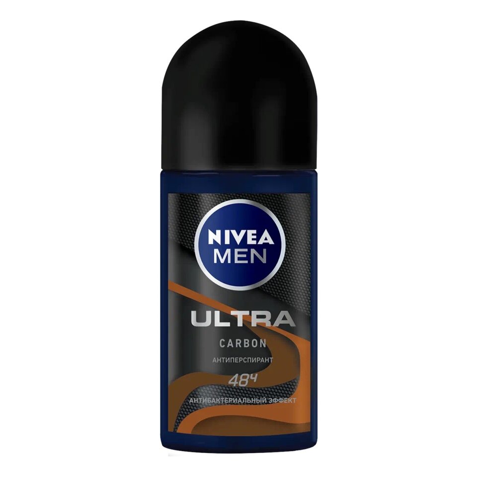 Антиперспирант шариковый антибактериальный эффект Ultra carbon Men Nivea/Нивея 50 мл