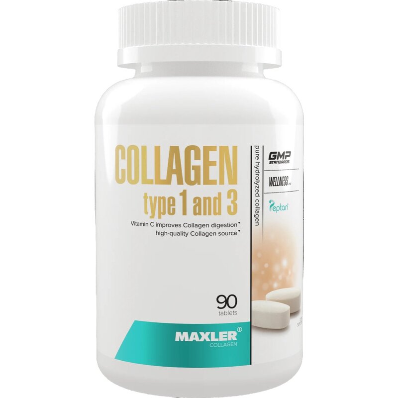 Комплекс Collagen type 1 and 3 Макслер (Maxler) ( для ногтей/волос/кожи ) таблетки 90 шт.