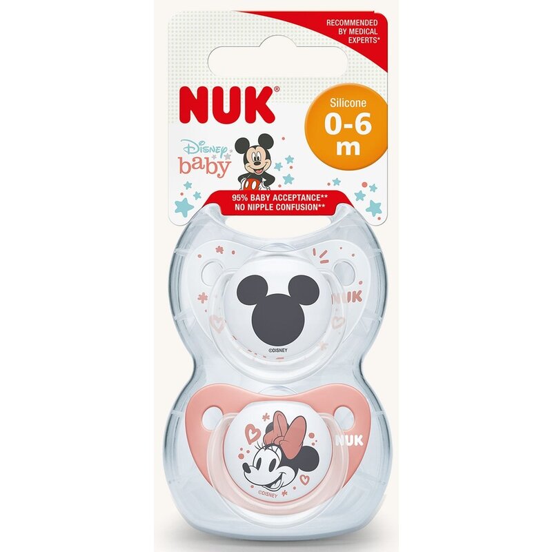 Пустышка NUK арт. 10729919 Дисней силик 0 мес.+