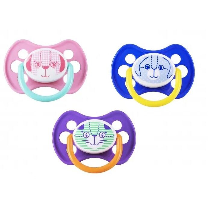 Пустышка латексная Курносики арт.13101 ортодонтическая Зверята 1 шт.