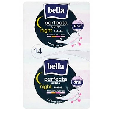 Прокладки Bella Perfecta Night Silky Drai 14 шт.