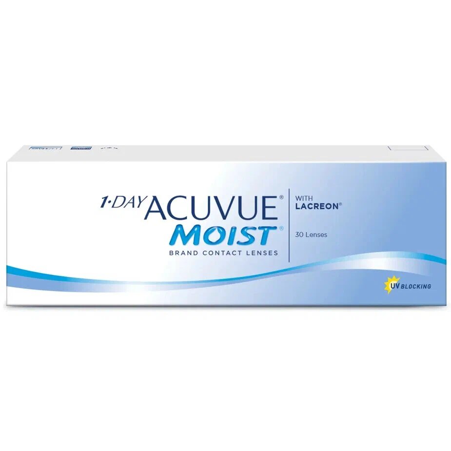 Линзы контактные Acuvue 1 day moist (8.5/-1,75) 30шт