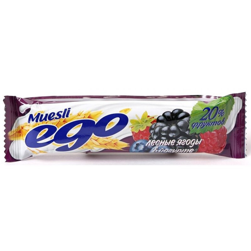 Мюсли Эго в йогурте лесное ассорти 25 г 1 шт.