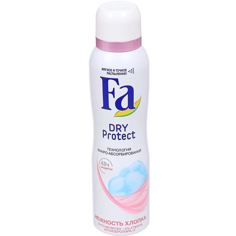 Fa дезодорант-спрей dry protect 150мл нежность хлопка