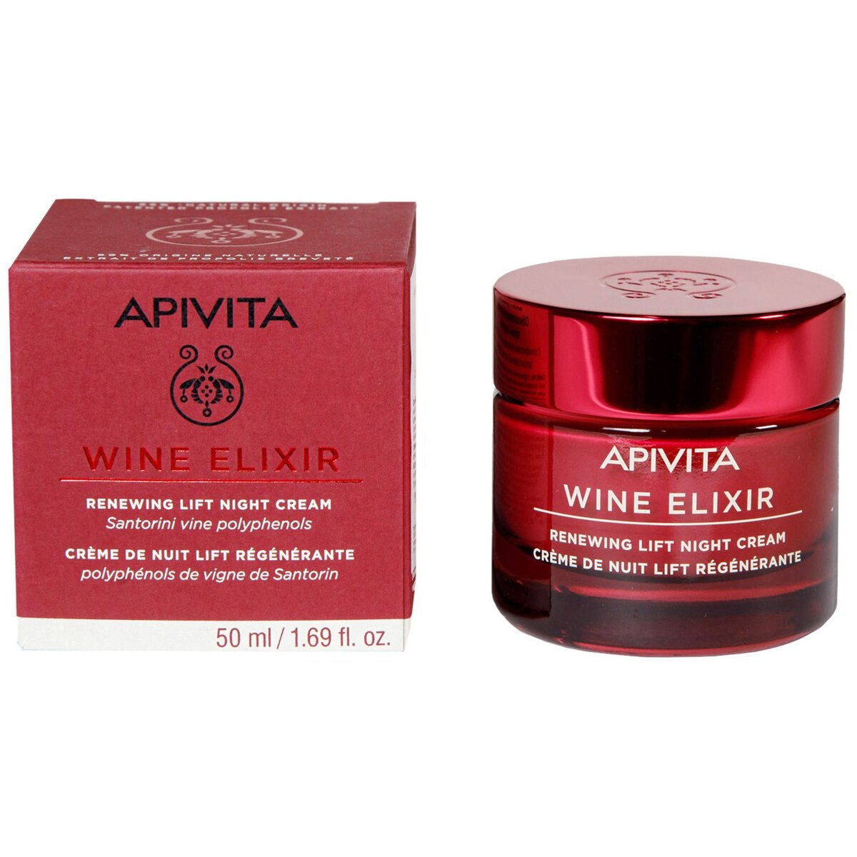 Крем-лифтинг Апивита Вайн Эликсир обновляющий ночной 50 мл
