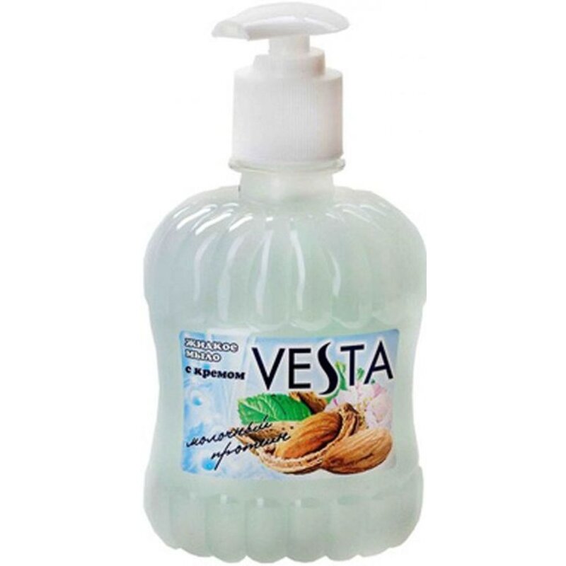 Vesta мыло жидкое дозатор молочный протеин 315 мл