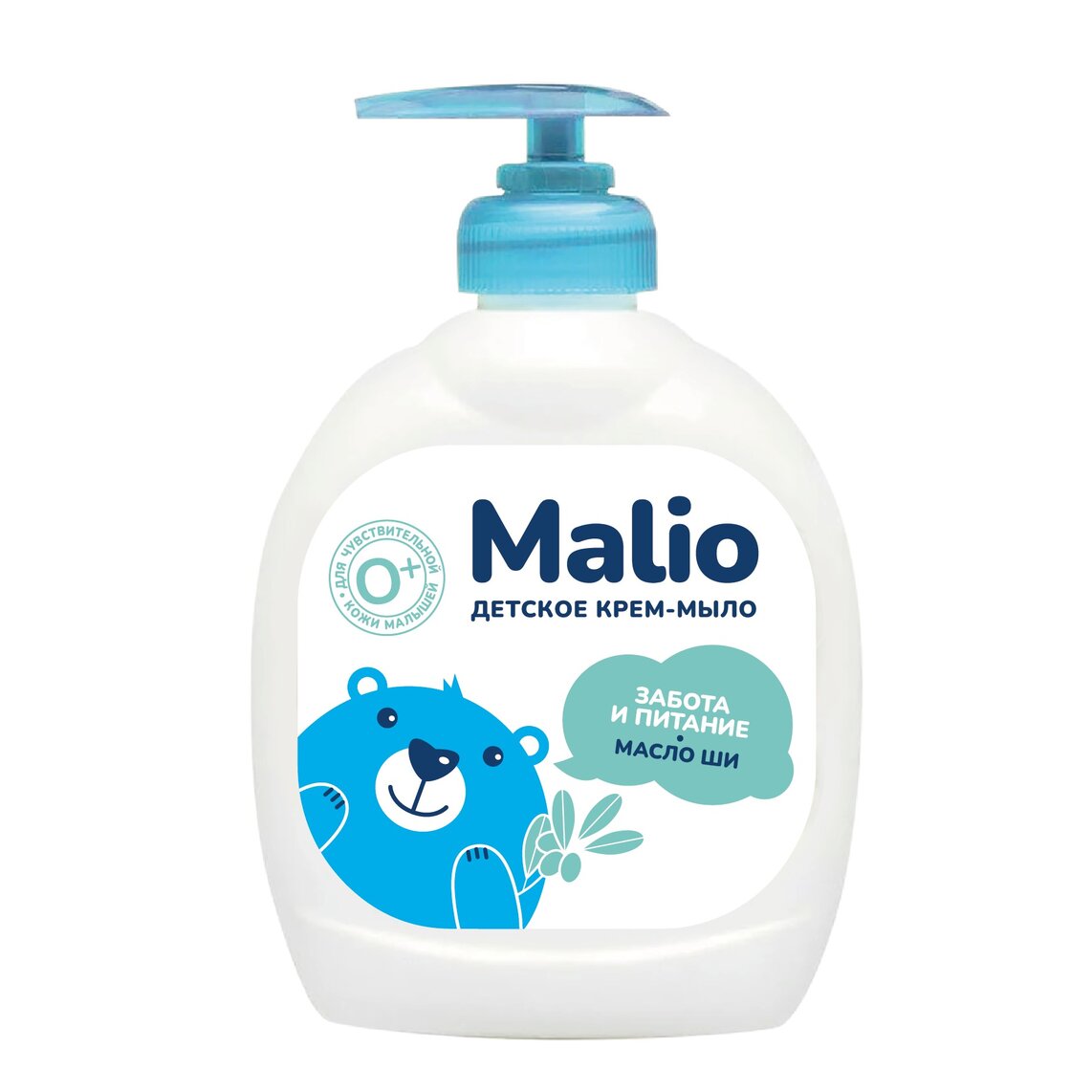 Крем-мыло жидкое детское Malio Забота и питание масло ши 300 г