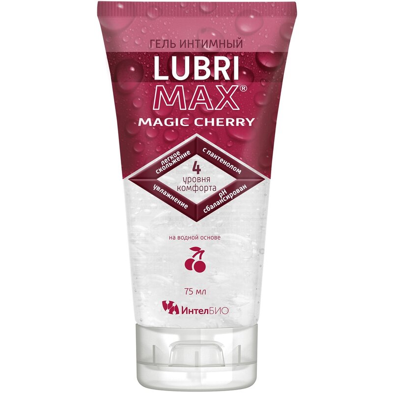 Интимный гель-смазка LubriMax Magic Cherry со вкусом вишни 75 мл