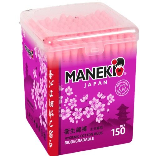Ватные палочки Maneki Sakura банка 150 шт.