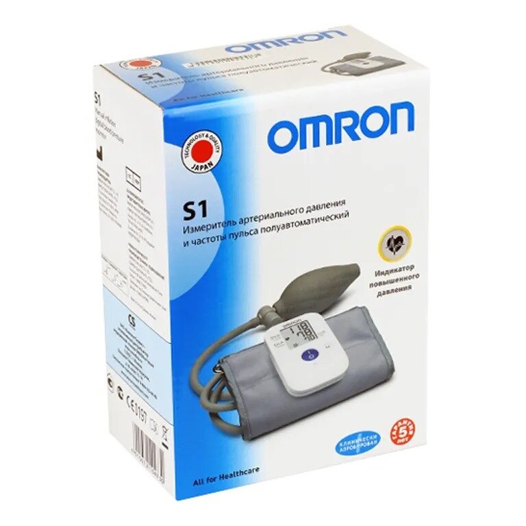 Тонометр полуавтоматический Omron S1 на плечо