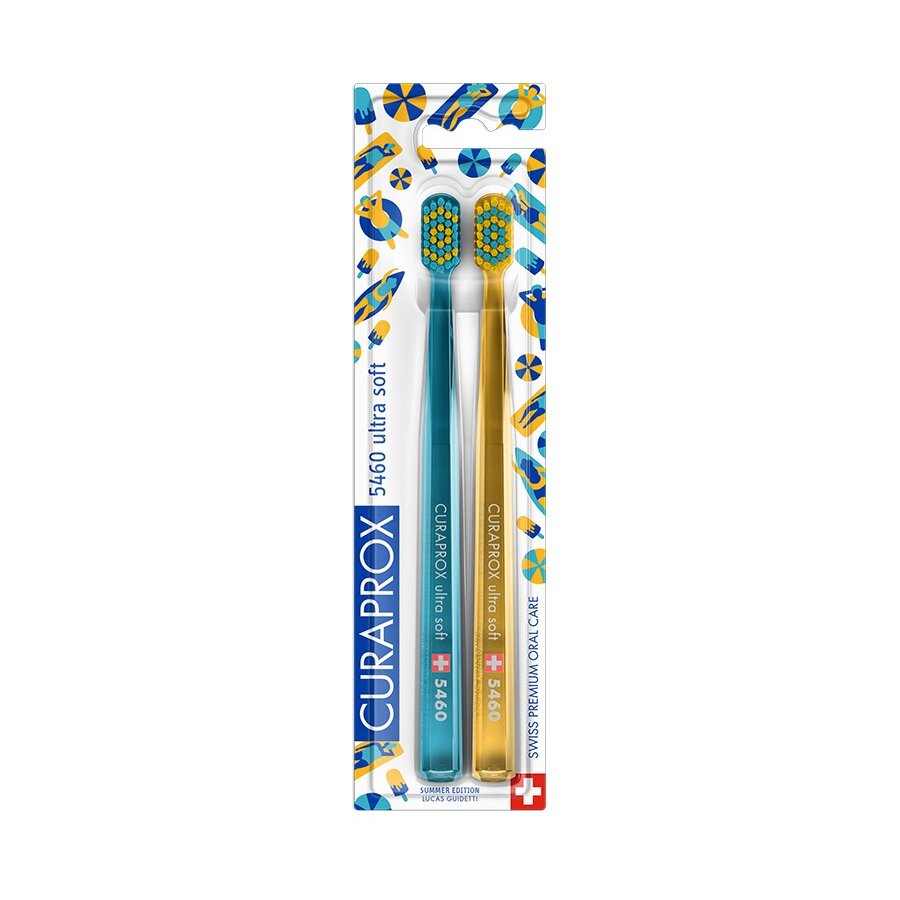 Зубная щетка Curaprox CS5460/2 Duo Summer Edition ультрамягкая 2 шт.