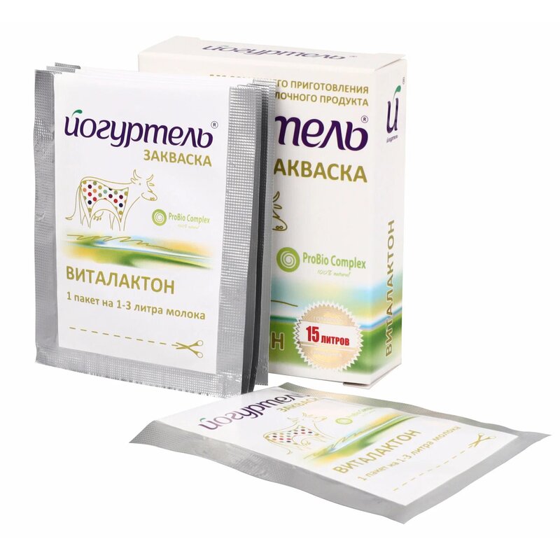 Закваска Йогуртель пробио комплекс виталактон пакетики 0,5 г 5 шт.