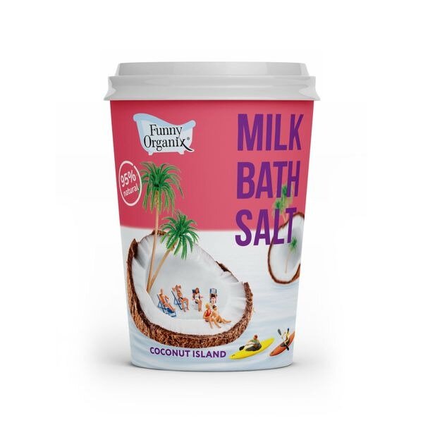 Соль молочная для ванн Funny organix cococnut island 500 г