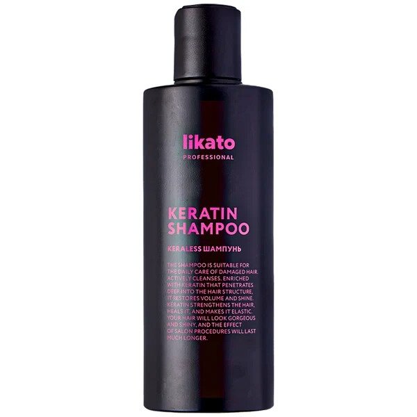 Шампунь Likato Professional Keraless для насыщения и уплотнения волос с кератином 250 мл
