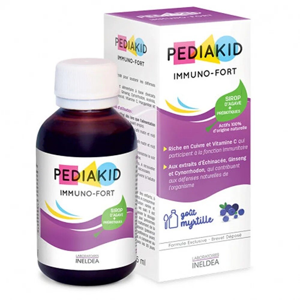 Сироп Педиакид (Pediakid) Immuno-Fort малина-черника 250 мл