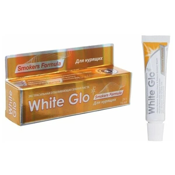 Зубная паста White Glo экстрасильная отбеливающая для курящих туба 24 г