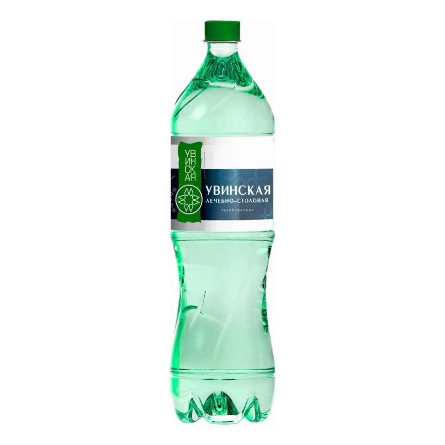 Вода минеральная газированная Увинская природная питьевая лечебно-столовая 1,5 л
