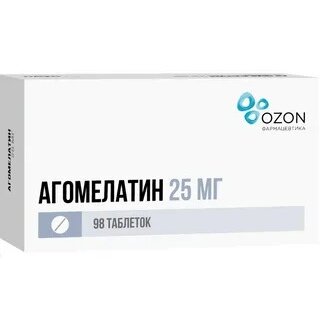 Агомелатин таблетки 25 мг 98 шт.