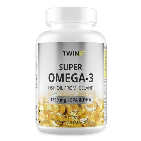 1win Омега-3 жирные кислоты высокой концентрации капсулы 790 мг 120 шт.