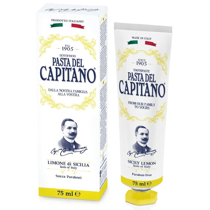 Паста зубная Pasta del capitano сицилийский лимон 75 мл