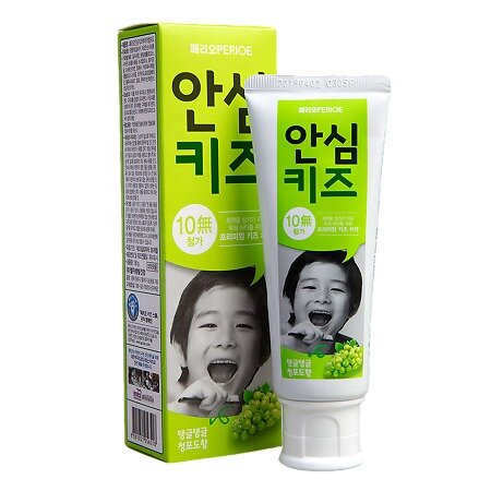Зубная паста Перио (Perioe) safe kids green grape со вкусом винограда 80 г