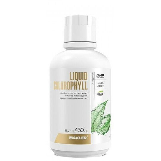 Liquid Chlorophyll вкус натуральный Maxler бутылка 450 мл