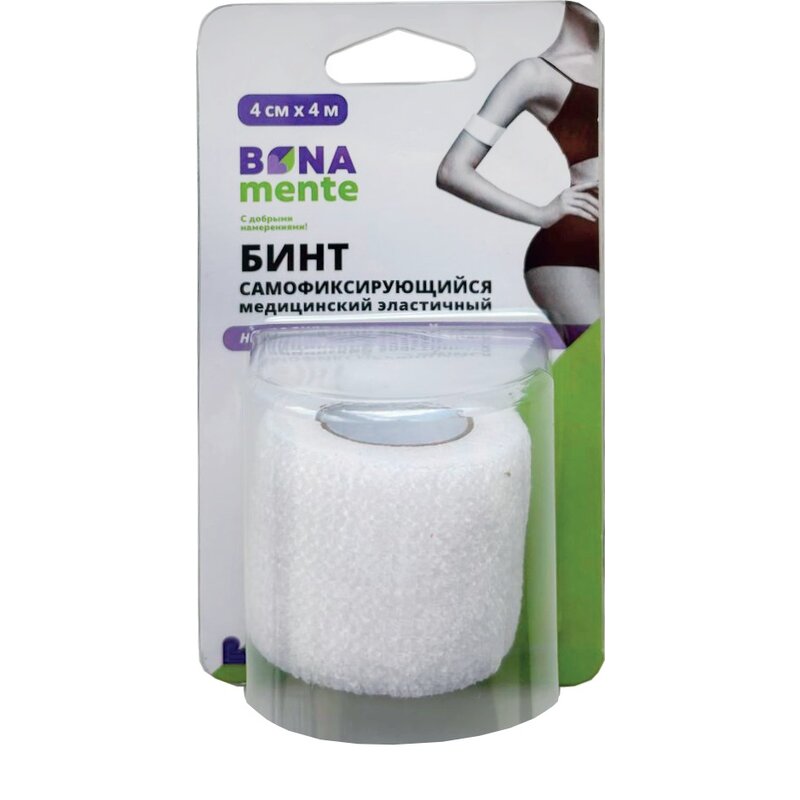 Бинт эластичный самофиксирующийся Bona Mente! 4 х 400 см