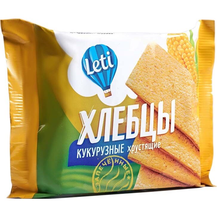 Хлебцы Leti запеченные хрустящие кукурузные 60 г