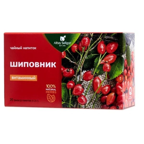 Чайный напиток Алтай-Селигор Шиповник ф/п 1,5 г 20 шт.