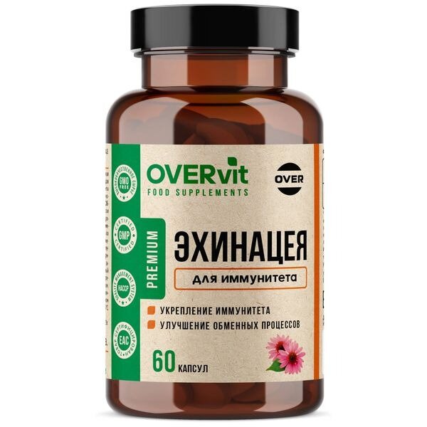 Эхинацея OVERvit капсулы 60 шт.