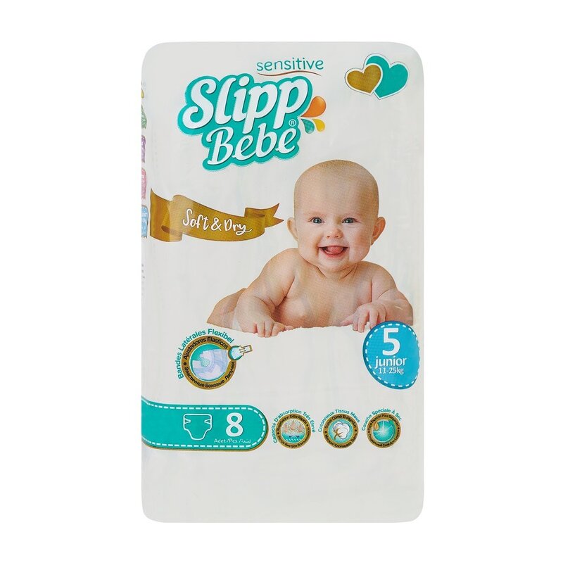 Подгузники Slipp Bebe 11-25 кг 8 шт.