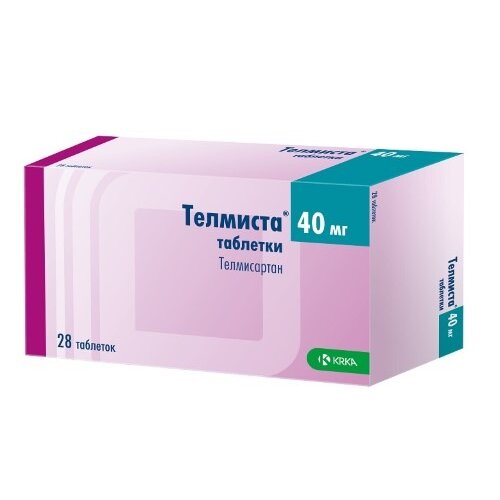 Телмиста таблетки 40 мг 28 шт.