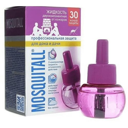 Жидкость Mosquitall Профессиональная защита от комаров 30 ночей 30 мл
