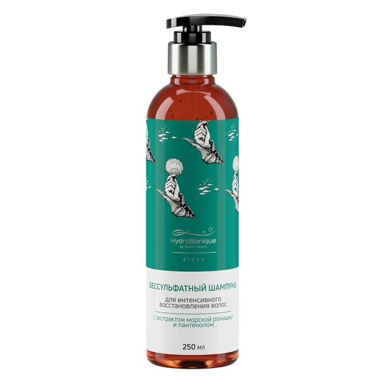 Шампунь для волос HydroBionique by Doctor Ocean Algae с экстрактом морской ромашки и пантенолом 200 мл