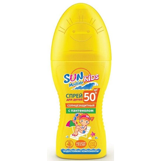 Детский солнцезащитный спрей Sun Marina Kids SPF 50+ 150 мл флакон