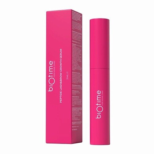 Сыворотка для роста ресниц и бровей BIOTIME FOR HOME CARE с пептидами 3 мл