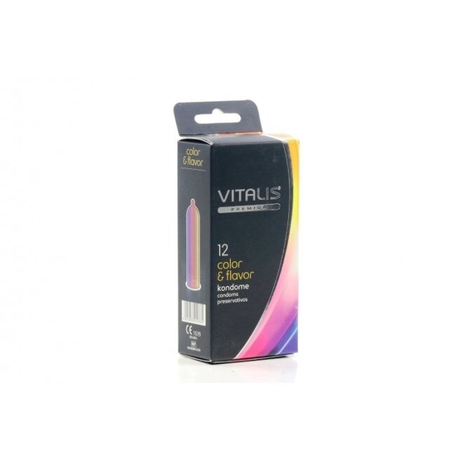 Презервативы Vitalis Premium color and flavor ширина 53 мм 12 шт.