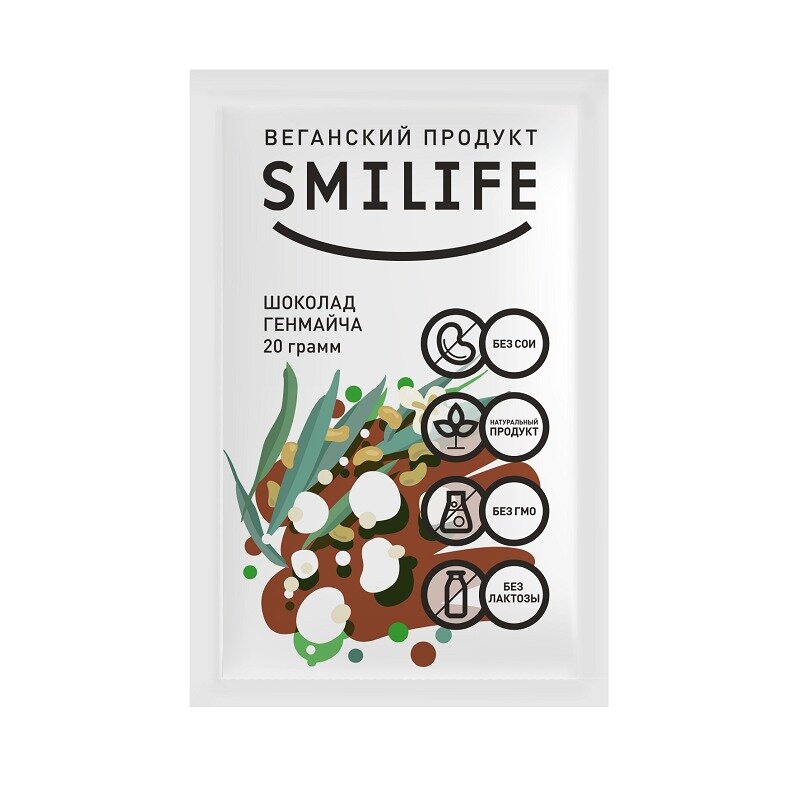 Шоколад генмайча Смайлайф 20 г