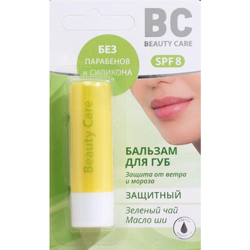 Бальзам БиСи Beauty Care для губ защитный масло ши-зеленый чай 4,5 г