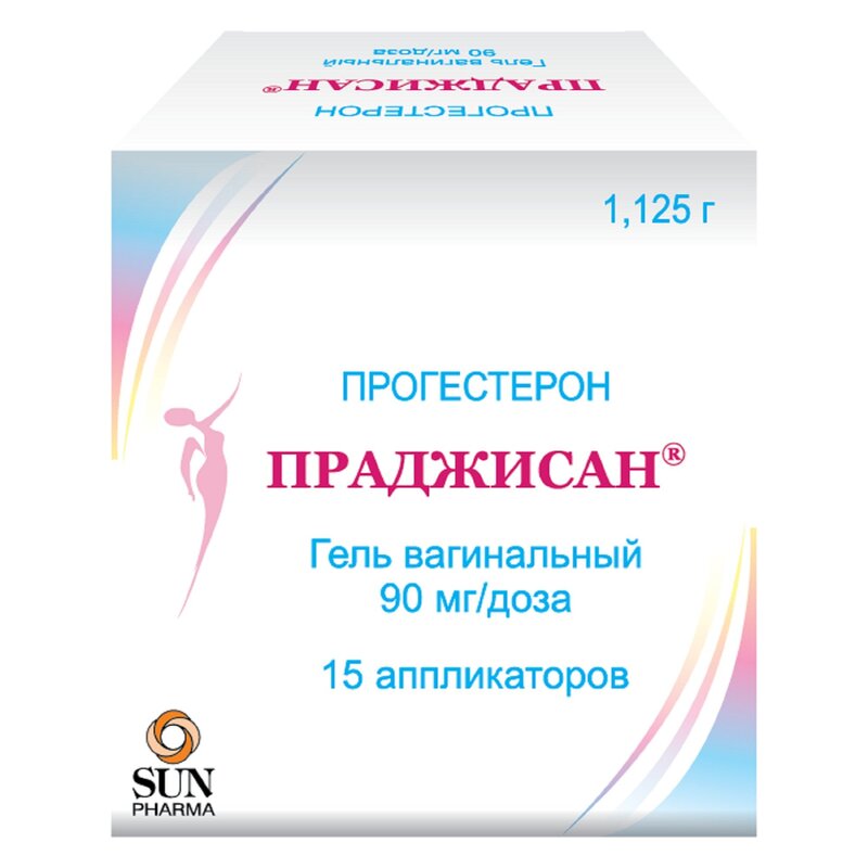 Праджисан гель вагинальный 90 мг/доза 1,125 г с аппликаторами 15 шт.