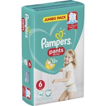 Подгузники-трусики Pampers Pants размер 6 от 15 кг 44 шт.